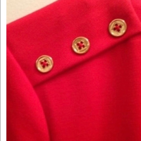 Sale! Banana Republic Red Shift Dress Sz L - Picture 2 of 4